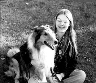 Cathy and Collie Wolf